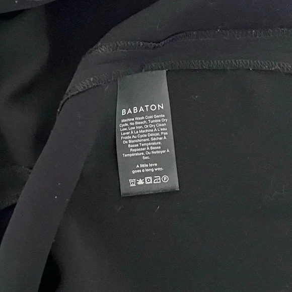 Babaton/ Blouse/ Draped one shoulder/ Black/ Size US M - Picture 7 of 12